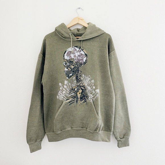 Social Collision Tops - NEW Social Collision Skeleton & Mushroom Hoodie
